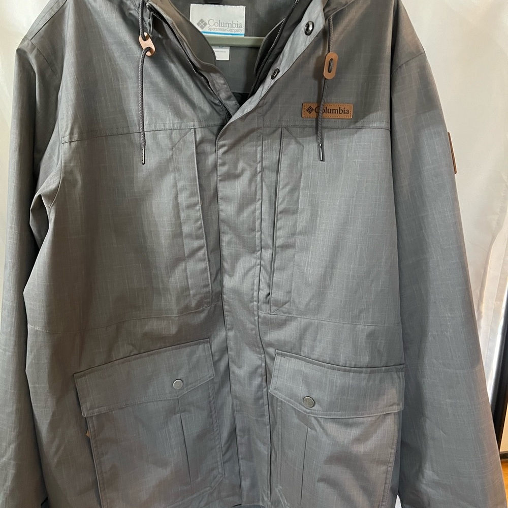 NWT Men’s Columbia horizons pine interchangeable jacket, city, gray, XL